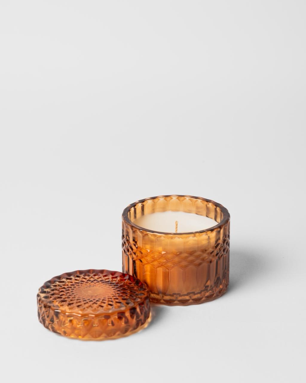 Rose Scented Soy Wax Candle – Premium Crystal Jar