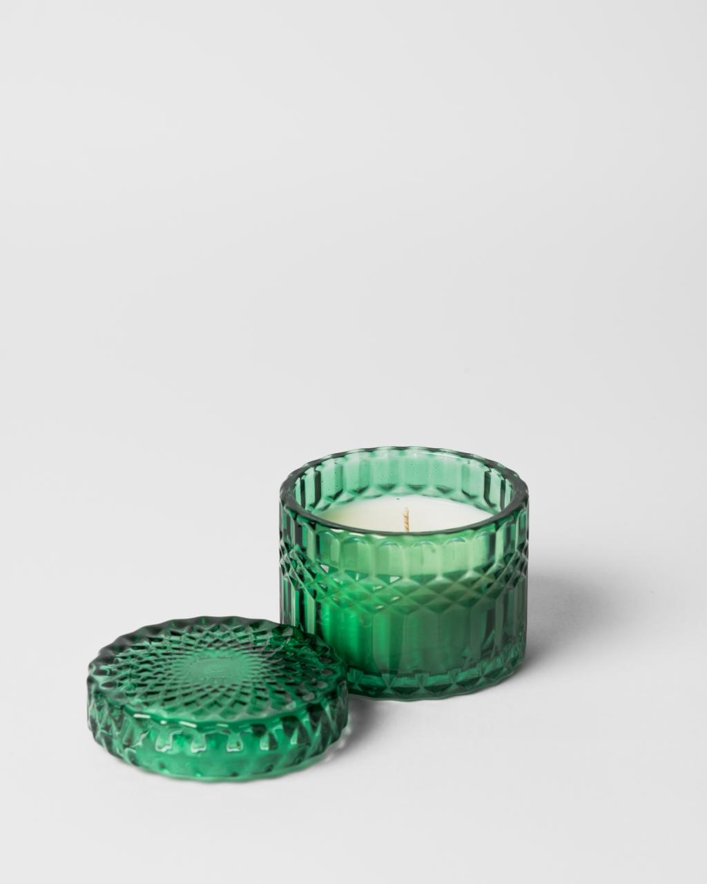 Raspberry Scented Soy Wax Candle – Premium Crystal Jar