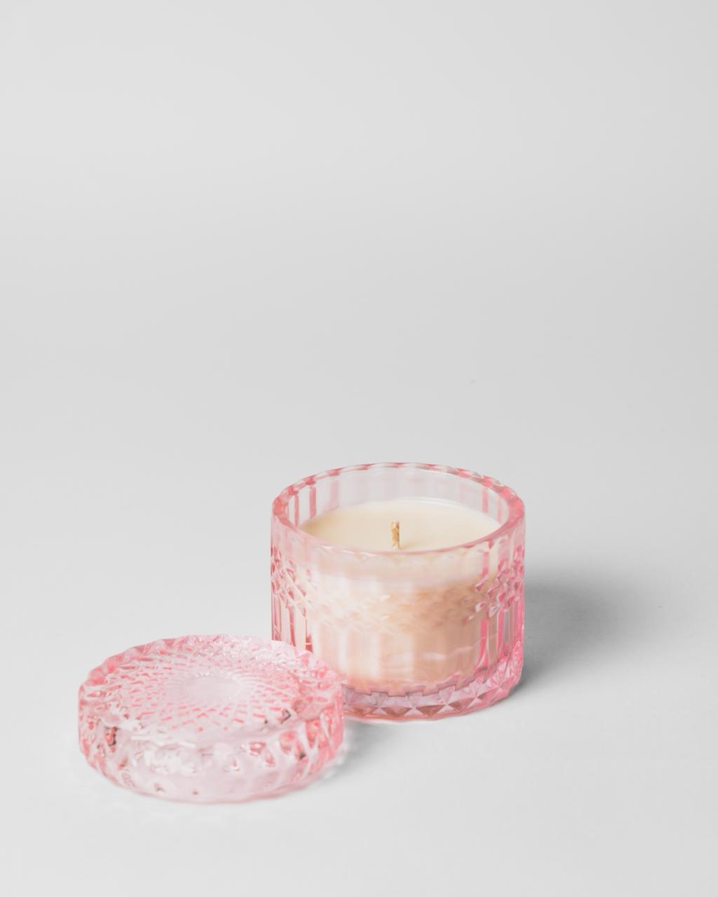 Vanilla Scented Soy Wax Candle – Premium Crystal Jar